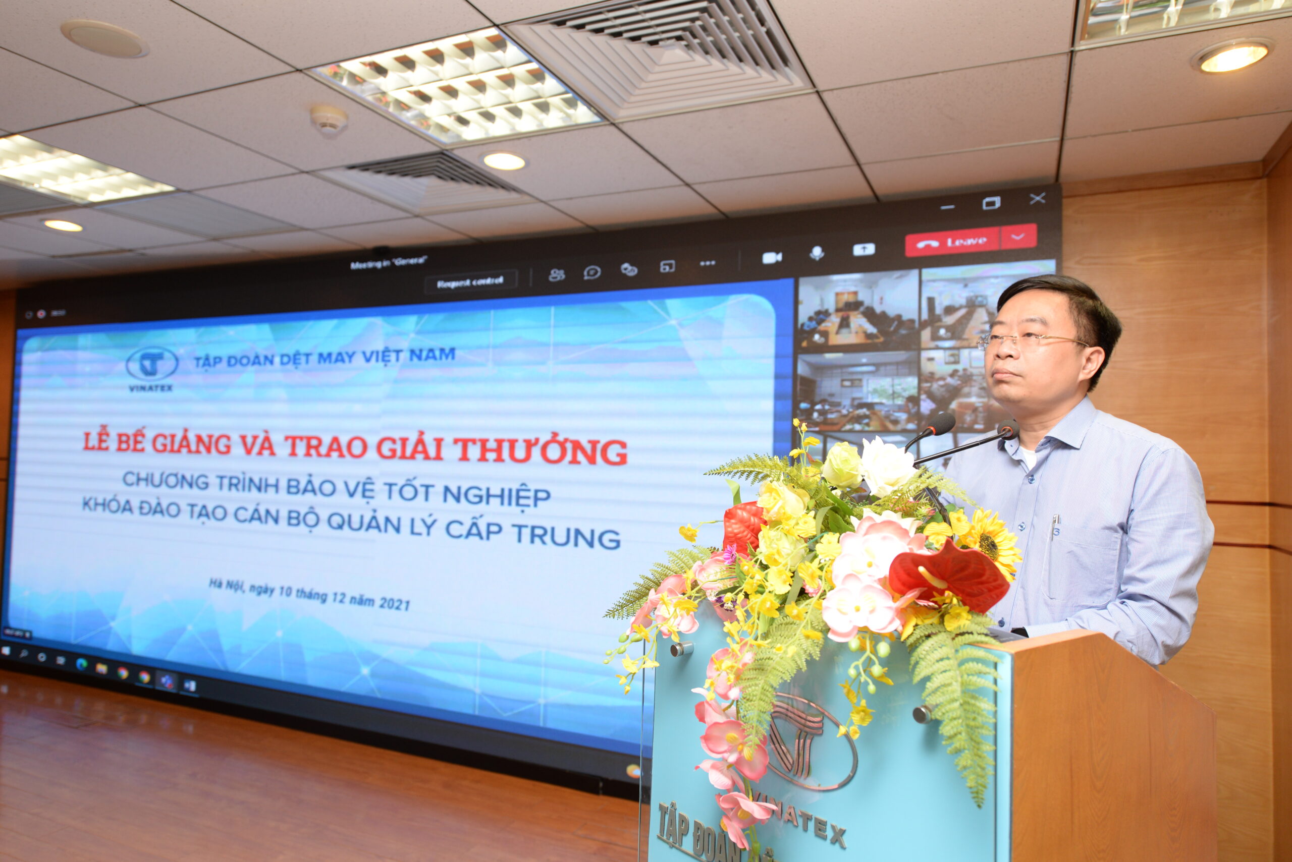 Vinatex tổng kết khóa đào tạo cán bộ cấp trung