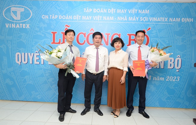 Bổ nhiệm lãnh đạo Chi nhánh Vinatex Nhà máy Sợi Vinatex Nam Định