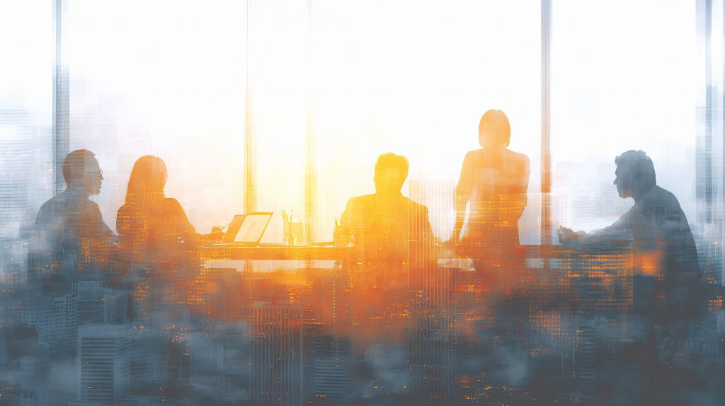 vecteezy business people in a meeting room with the sun shining 65702716