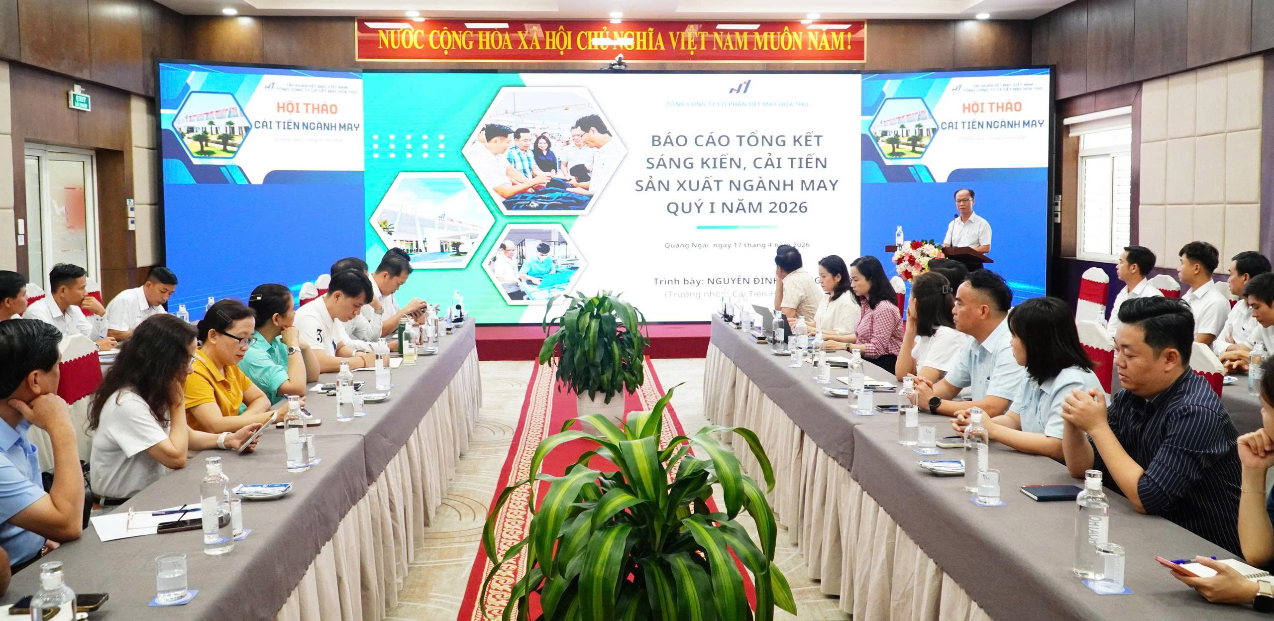 Hội thảo cải tiến sáng kiến ngành may Hòa Thọ