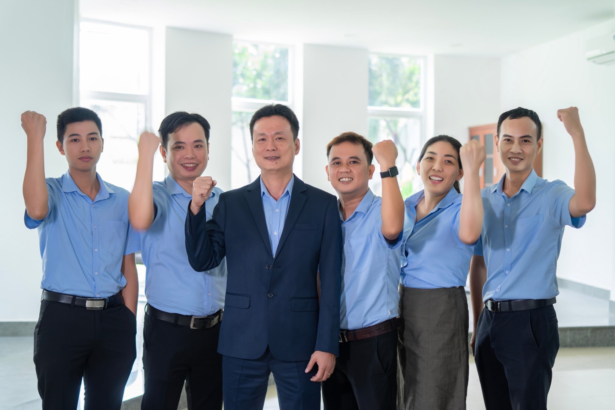 Dệt sáng kiến - May hiệu suất 1 anh Duc cung team