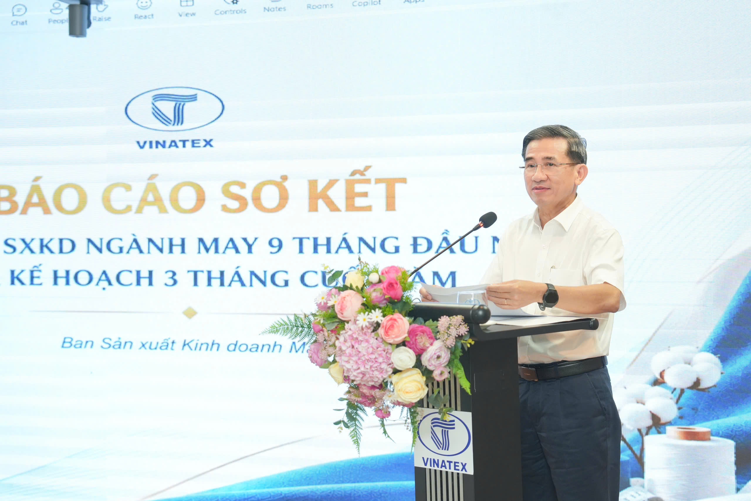 Vinatex đạt lợi nhuận 9 tháng năm 2026 vượt kế hoạch năm 4 so ket 9t vinatex 3