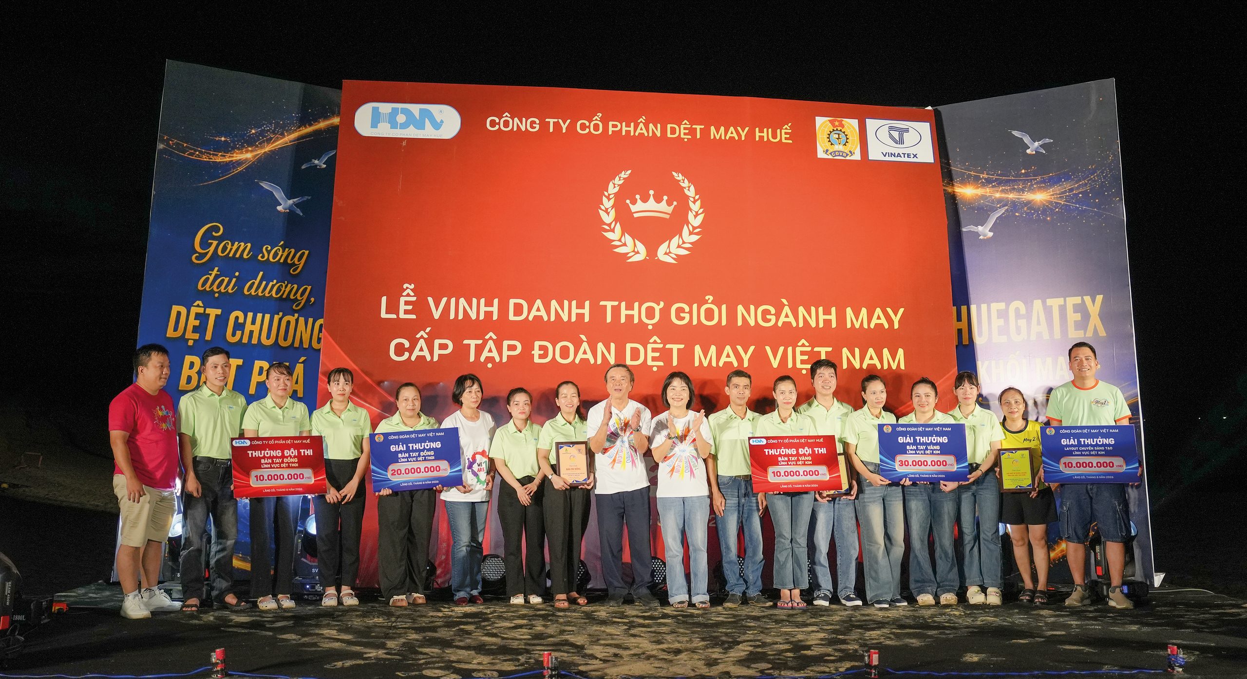 Bàn tay Vàng lĩnh vực May Dệt kim: Từ rèn tinh thần “thép” đến nghệ thuật tổ chức chuyền 4 teambuilding huegatex 4 e1792056838708
